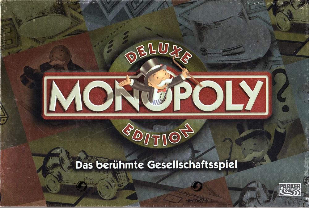 Monopoly DELUXE Edition - Häuser u. Hotels aus Holz - Brettspiel